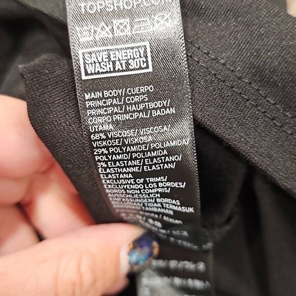 NWOT Topshop Chain Curve Mini Body-Con Dress Size 6 - Picture 3 of 10